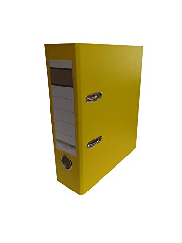 5x Ordner / DIN A5 / 75mm / Farbe: gelb von Livepac Office