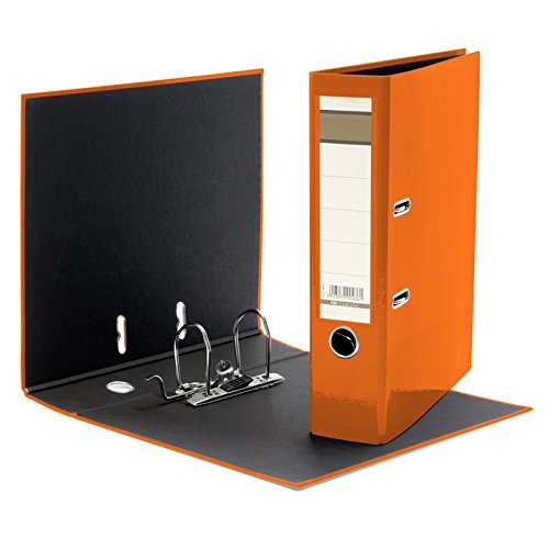 Aktenordner / DIN A4 / 75mm breit / Farbe: orange von Livepac-Office