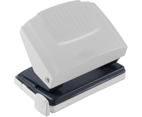 Bürolocher / Metallgehäuse mit Ansatzschiene / Farbe: grau von Livepac-Office