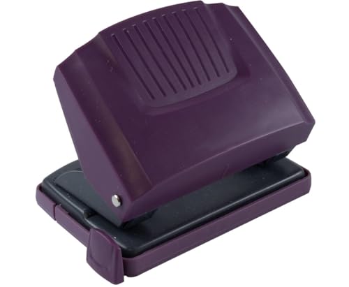 Bürolocher / Metallgehäuse mit Ansatzschiene / Farbe: violett von Livepac-Office