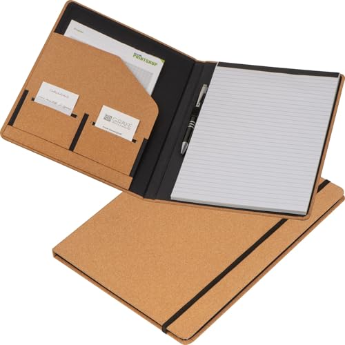 Dokumentenmappe / aus Kork / DIN A4 / mit Schreibblock 60 Blatt Dokumentenmappe / aus Kork / DIN A4 / mit Schreibblock 60 Blatt von Livepac-Office