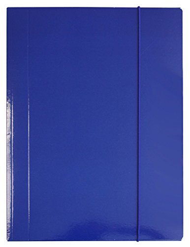 Gummizugmappe / Eckspanner / DIN A4 / aus königsblauen Hochglanzkarton Gummizugmappe / Eckspanner / DIN A4 / aus königsblauen Hochglanzkarton von Livepac-Office