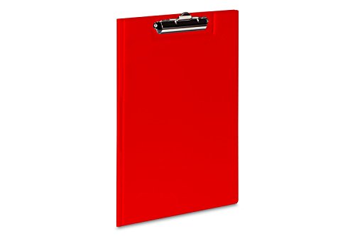 Klemmbrettmappe / Dokumentenmappe mit Klemmbrett / DIN A4 / Farbe: rot von Livepac Office