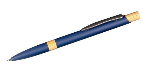 Kugelschreiber / aus Metall / mit gummierter Oberfläche / Farbe: blau Kugelschreiber / aus Metall / mit gummierter Oberfläche / Farbe: blau von Livepac-Office