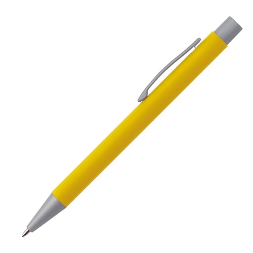 Kugelschreiber / aus Metall mit rubber finish Oberfläche / Farbe: gelb Kugelschreiber / aus Metall mit rubber finish Oberfläche / Farbe: gelb von Livepac-Office