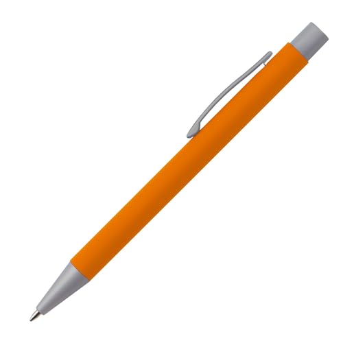 Kugelschreiber / aus Metall mit rubber finish Oberfläche / Farbe: orange von Livepac-Office