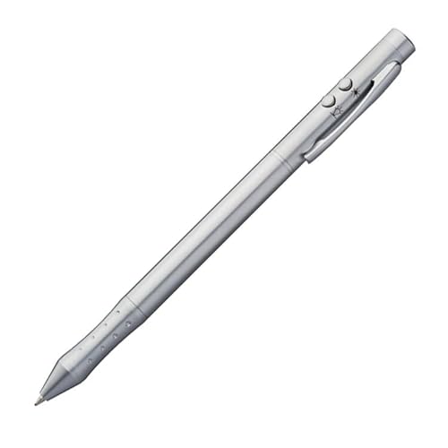 LED Kugelschreiber 4in1 mit Namensgravur - Mine: blau&rot - mit Laserpointer von Livepac-Office