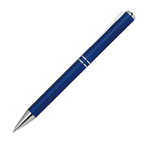 Livepac-Office 10 Kugelschreiber aus Metall mit Namensgravur -mit speziellem Clip - Farbe: blau von Livepac-Office