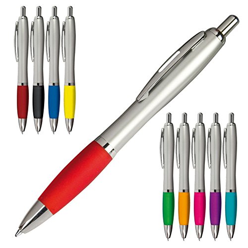 Livepac-Office 10 Kugelschreiber mit Namensgravur - satiniertes Gehäuse- 10 Farben von Livepac-Office