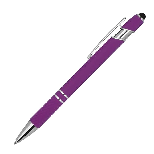 Livepac-Office 10 Touchpen Kugelschreiber aus Metall/mit Muster/Farbe: lila von Livepac-Office