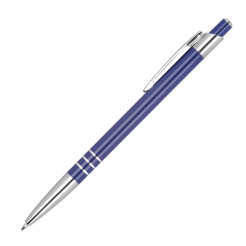 Livepac-Office 10x Schlanker Kugelschreiber aus Metall/Farbe: blau von Livepac-Office