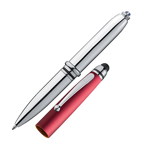 Livepac-Office 5x Touchpen Kugelschreiber/mit LED Licht und Touchscreenstift/silber-rot Livepac-Office 5x Touchpen Kugelschreiber/mit LED Licht und Touchscreenstift/silber-rot von Livepac-Office