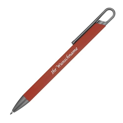 Livepac-Office Gummierter Soft Touch Gel Kugelschreiber aus Metall mit Gravur/Farbe: bordeaux Livepac-Office Gummierter Soft Touch Gel Kugelschreiber aus Metall mit Gravur/Farbe: bordeaux von Livepac-Office