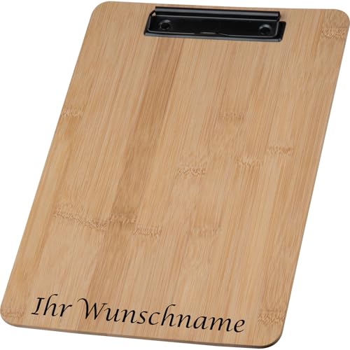 Livepac-Office Klemmbrett mit Gravur/aus Bambus/DIN A4 Livepac-Office Klemmbrett mit Gravur/aus Bambus/DIN A4 von Livepac-Office