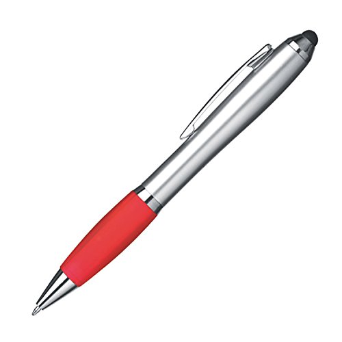 Livepac-Office Touchpen Kugelschreiber mit Namensgravur - Farbe: silber-rot Livepac-Office Touchpen Kugelschreiber mit Namensgravur - Farbe: silber-rot von Livepac-Office