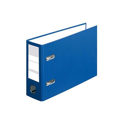 Ordner / quer / DIN A5 / 80mm breit / Farbe: blau von Livepac-Office
