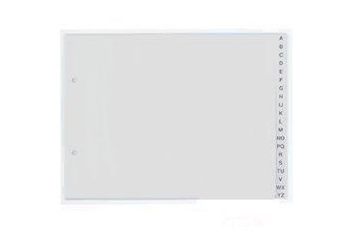 Ordner Register A-Z / DIN A4 / halbe Höhe / 20tlg. / aus PP von Livepac-Office