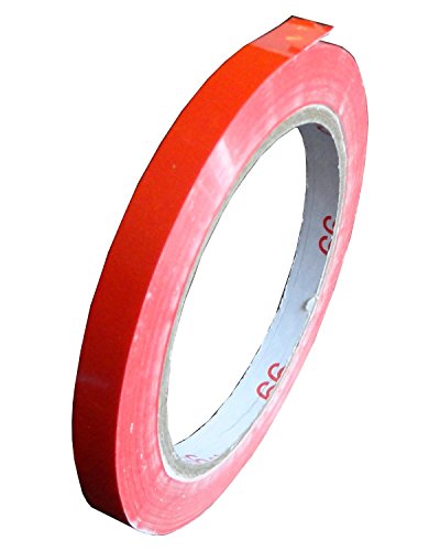 PVC Klebeband / 66m x 9mm / leise abrollend / Farbe: rot von Livepac Office