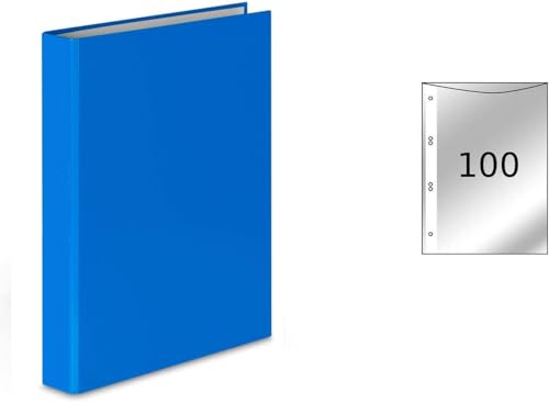 Ringbuch / DIN A5 / 2-Ring Ordner / Farbe: hellblau + 100 Prospekthüllen Ringbuch / DIN A5 / 2-Ring Ordner / Farbe: hellblau + 100 Prospekthüllen von Livepac-Office