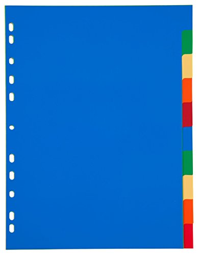 Ringbuch Register / 10tlg. / DIN A4 / aus PP 120µ / vollfarbig Ringbuch Register / 10tlg. / DIN A4 / aus PP 120µ / vollfarbig von Livepac-Office