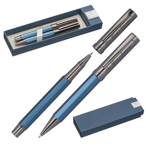 Schreibset Mark Twain mit Rollerball und Kugelschreiber mit Namensgravur Schreibset Mark Twain mit Rollerball und Kugelschreiber mit Namensgravur von Livepac-Office