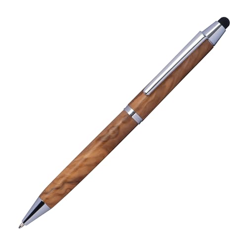Touchpen Holz Kugelschreiber / aus Olivenholz von Livepac-Office