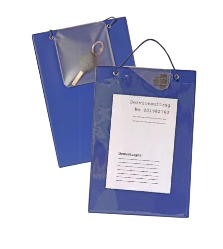Werkstattmappe / Auftragsmappe / ca. DIN A4 (230 x 330 mm) / Farbe: blau von Livepac-Office
