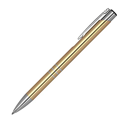 50 Kugelschreiber aus Metall / Farbe: gold von LivepacOffice