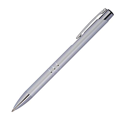 50 Kugelschreiber aus Metall / Farbe: silber von LivepacOffice