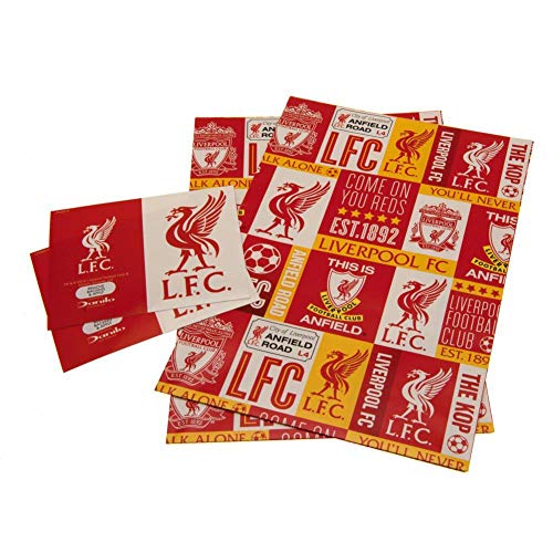 Liverpool F.C. Offizielles Liverpool Football Club Geschenkpapier, inklusive 2 Bögen und 2 Geschenkanhänger, mehrfarbig, b01gwplv Liverpool F.C. Offizielles Liverpool Football Club Geschenkpapier, inklusive 2 Bögen und 2 Geschenkanhänger, mehrfarbig, b01gwplv von Liverpool FC