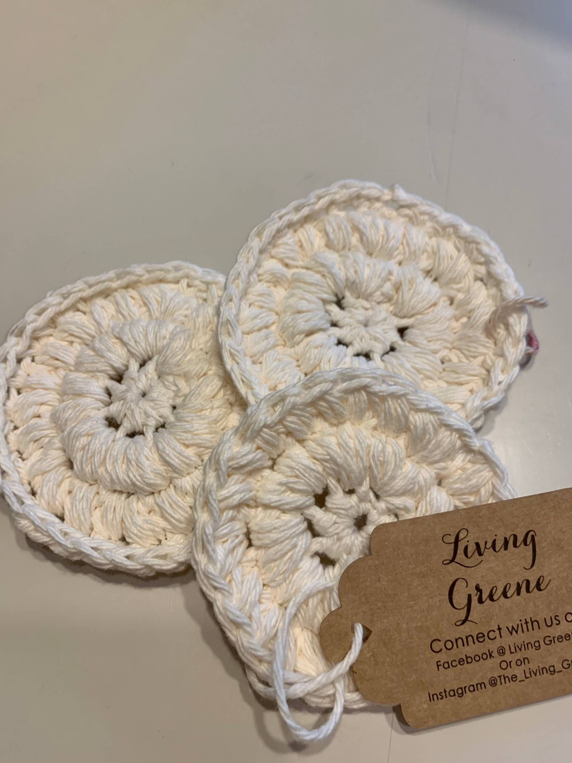 Weiße Baumwollrunden | Wiederverwendbare Selbstpflege Badezimmerbedarf Nachhaltig Umweltfreundlich Heim-Spa Null Abfall Geschenke von LivingGreeneCo