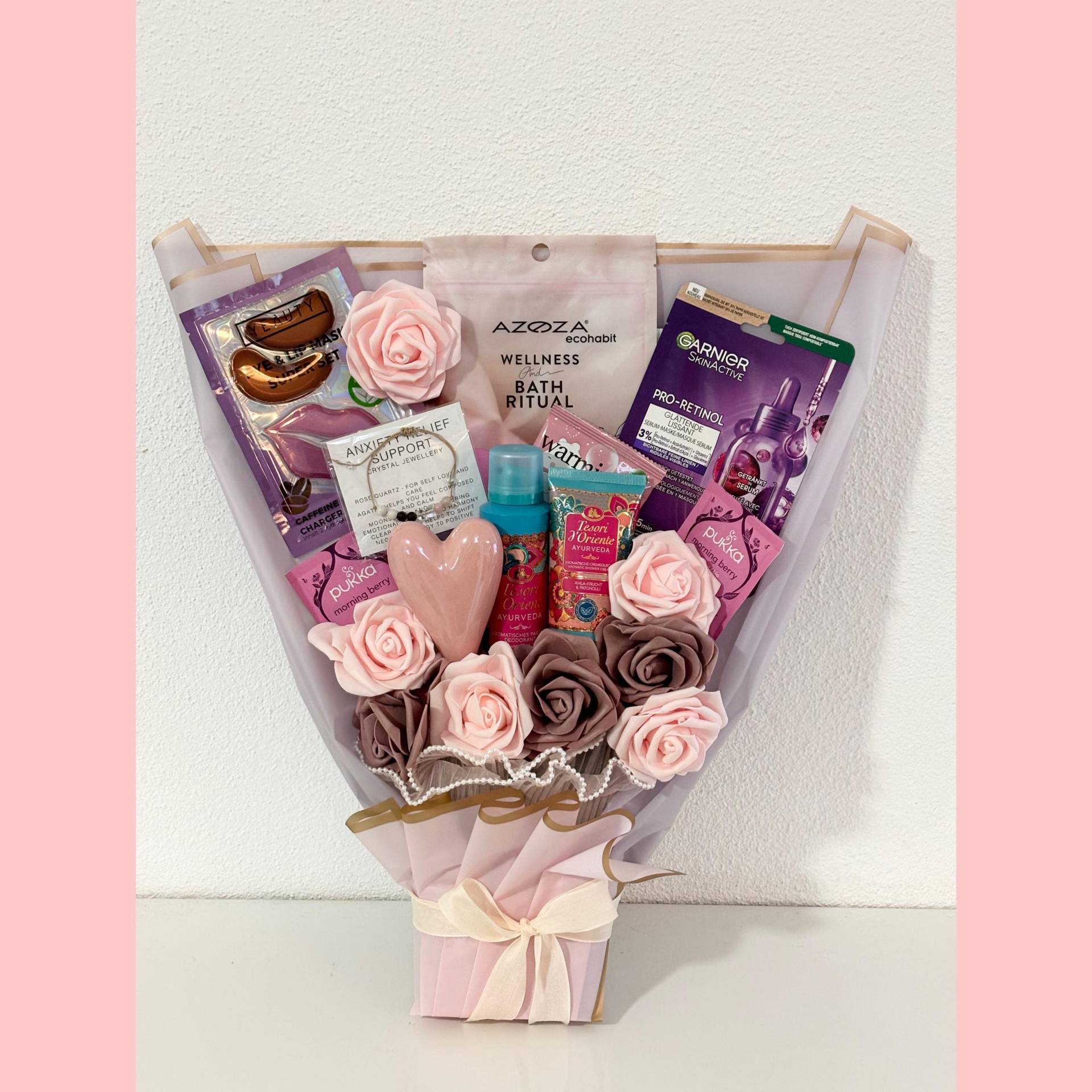 Beautystrauß Geschenkset Frauen, Mutter, Schwester Tochter Freundin, Beauty Bouquet Außergewöhnlich Geschenk, Wellness, Luxus, Rosen Beautystrauß Geschenkset Frauen, Mutter, Schwester Tochter Freundin, Beauty Bouquet Außergewöhnlich Geschenk, Wellness, Luxus, Rosen von LivskleinesAtelier