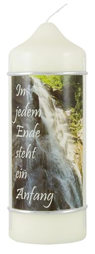LivuX Trauerkerze „In jedem Ende steht ein Anfang“ Eierschale 16,5 cm x 6 cm – Stumpenkerze aus Paraffinwachs, ca. 40 Std. Brenndauer – Gedenkkerze für Trost, Hoffnung & Neuanfang 1058 LivuX Trauerkerze „In jedem Ende steht ein Anfang“ Eierschale 16,5 cm x 6 cm – Stumpenkerze aus Paraffinwachs, ca. 40 Std. Brenndauer – Gedenkkerze für Trost, Hoffnung & Neuanfang 1058 von LivuX