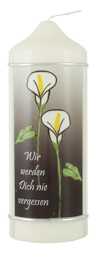 LivuX Trauerkerze „Wir werden dich nie vergessen“ Eierschale 16,5 cm x 6 cm – Stumpenkerze aus Paraffinwachs, ca. 40 Std. Brenndauer – Gedenkkerze für bleibende Erinnerung & liebevolles Andenken 1057 LivuX Trauerkerze „Wir werden dich nie vergessen“ Eierschale 16,5 cm x 6 cm – Stumpenkerze aus Paraffinwachs, ca. 40 Std. Brenndauer – Gedenkkerze für bleibende Erinnerung & liebevolles Andenken 1057 von LivuX