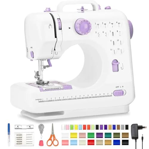 Liwankaqi Nähmaschine für Anfänger und Kinder, 12 Stiche Haushalt Doppelfaden Mini Nähmaschine mit Nähset und Verlängerungstisch, Haushaltsnähmaschine Tragbare Elektrische Nähmaschine Liwankaqi Nähmaschine für Anfänger und Kinder, 12 Stiche Haushalt Doppelfaden Mini Nähmaschine mit Nähset und Verlängerungstisch, Haushaltsnähmaschine Tragbare Elektrische Nähmaschine von Liwankaqi