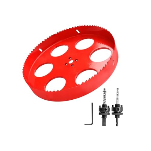 Lochsäge 210 mm,Universal Schnellarbeitsstahl M42 Bi-Metall Lochsägen mit Sechskant-Schaft und Bohrer für Holz, Gipskarton, PVC 210 mm von Liwankaqi