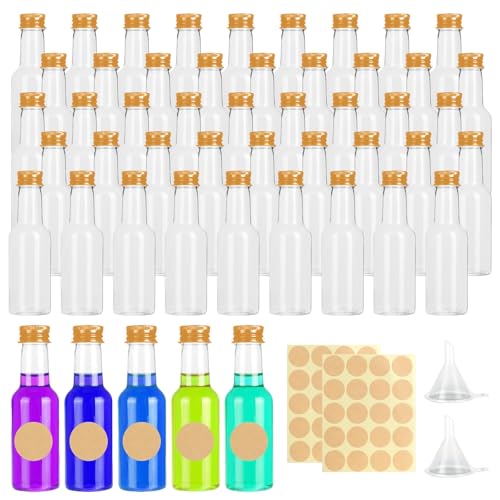 Liwein 50 Stück 50ml Kleine Flaschen zum Befüllen Shot Flaschen zum Befüllen mit Deckel und Trichter und Etikett,Mini Flaschen zum Befüllen für Liqueur Weihnachten Hochzeiten Kleine Flaschen (Gold Liwein 50 Stück 50ml Kleine Flaschen zum Befüllen Shot Flaschen zum Befüllen mit Deckel und Trichter und Etikett,Mini Flaschen zum Befüllen für Liqueur Weihnachten Hochzeiten Kleine Flaschen (Gold von Liwein