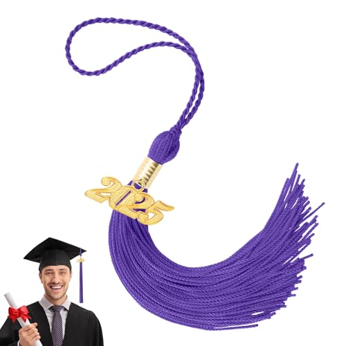 2025 Quaste Graduation, Graduation Quaste 2025 Graduation Cap Quaste Lila Graduation Quaste mit 2025 Gold Charm für Graduation Cap Graduation Party Dekoration Zeremonien Zubehör Abschluss Geschenk 2025 Quaste Graduation, Graduation Quaste 2025 Graduation Cap Quaste Lila Graduation Quaste mit 2025 Gold Charm für Graduation Cap Graduation Party Dekoration Zeremonien Zubehör Abschluss Geschenk von Liwidon