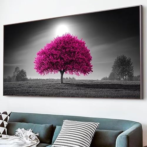 5D Diamond Painting Nachthimmel, Diamond Painting Erwachsene Baum Diamant Bilder Arts Craft 30x60cm DIY Runder Vollbohrer Diamanten Malerei Stickerei Kreuzstich Bastelset für Haus Wand Deko XJ-672 von Lixfagng