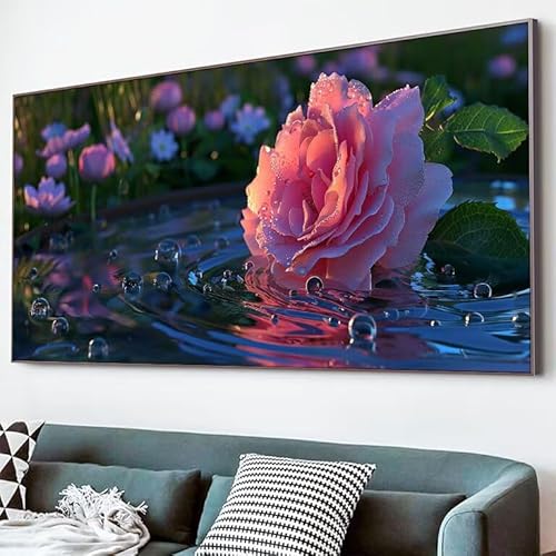 5D Diamond Painting Pfingstrose, Diamond Painting Erwachsene Wassertropfen Diamant Bilder Arts Craft 50x100cm DIY Runder Vollbohrer Diamanten Malerei Stickerei Kreuzstich Bastelset, Haus Deko XJ-652 5D Diamond Painting Pfingstrose, Diamond Painting Erwachsene Wassertropfen Diamant Bilder Arts Craft 50x100cm DIY Runder Vollbohrer Diamanten Malerei Stickerei Kreuzstich Bastelset, Haus Deko XJ-652 von Lixfagng