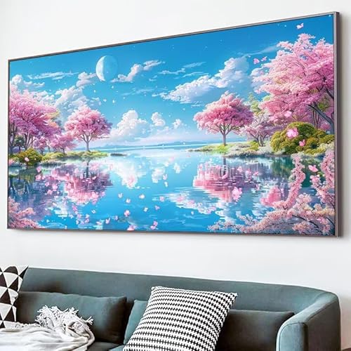5D Diamond Painting Pfirsich, Diamond Painting Erwachsene Wolken Diamant Bilder Arts Craft 40x80cm DIY Runder Vollbohrer Diamanten Malerei Stickerei Kreuzstich Bastelset für Haus Wand Deko XJ-690 5D Diamond Painting Pfirsich, Diamond Painting Erwachsene Wolken Diamant Bilder Arts Craft 40x80cm DIY Runder Vollbohrer Diamanten Malerei Stickerei Kreuzstich Bastelset für Haus Wand Deko XJ-690 von Lixfagng
