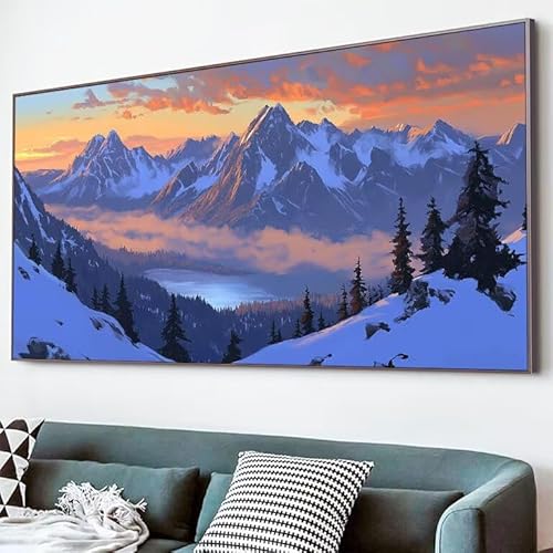 5D Diamond Painting Schneeberg, Diamond Painting Erwachsene Himmel Diamant Bilder Arts Craft 40x80cm DIY Runder Vollbohrer Diamanten Malerei Stickerei Kreuzstich Bastelset für Haus Wand Deko XJ-656 5D Diamond Painting Schneeberg, Diamond Painting Erwachsene Himmel Diamant Bilder Arts Craft 40x80cm DIY Runder Vollbohrer Diamanten Malerei Stickerei Kreuzstich Bastelset für Haus Wand Deko XJ-656 von Lixfagng