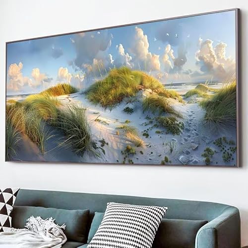 5D Diamond Painting Wolken, Diamond Painting Erwachsene Düne Diamant Bilder Arts Craft 70x140cm DIY Runder Vollbohrer Diamanten Malerei Stickerei Kreuzstich Bastelset für Haus Deko, Geschenke XJ-630 von Lixfagng