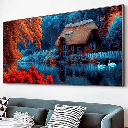 5D Kabine Diamond Painting XXL 100x220cm, Diamond Painting Erwachsene Kinder Bilder Schwan Mosaikherstellung, DIY Runder Vollbohrer Diamanten Malerei Stickerei Kreuzstich Set für Wand Dekor XJ-663 5D Kabine Diamond Painting XXL 100x220cm, Diamond Painting Erwachsene Kinder Bilder Schwan Mosaikherstellung, DIY Runder Vollbohrer Diamanten Malerei Stickerei Kreuzstich Set für Wand Dekor XJ-663 von Lixfagng