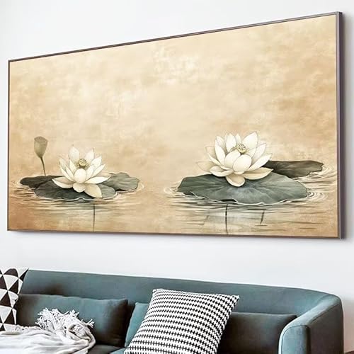 5D Lotus Diamond Painting XXL 70x140cm, Diamond Painting Erwachsene Kinder Bilder See Mosaikherstellung, DIY Runder Vollbohrer Diamanten Malerei Stickerei Kreuzstich Set für Home Wand Dekor XJ-691 5D Lotus Diamond Painting XXL 70x140cm, Diamond Painting Erwachsene Kinder Bilder See Mosaikherstellung, DIY Runder Vollbohrer Diamanten Malerei Stickerei Kreuzstich Set für Home Wand Dekor XJ-691 von Lixfagng