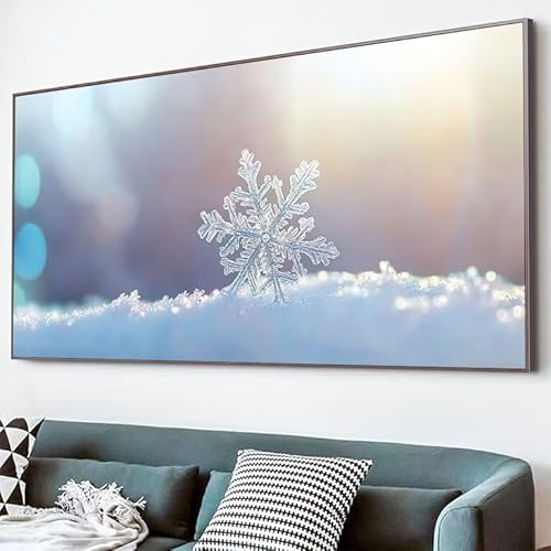 5D Sonnenlicht Diamond Painting XXL 50x100,Diamond Painting Erwachsene Kinder Bilder Schneeflocke Mosaikherstellung,DIY Runder Vollbohrer Diamanten Malerei Stickerei Kreuzstich Set, Wand Dekor XJ-699 von Lixfagng