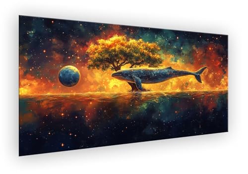 Baum Malen Nach Zahlen Erwachsene, Wal Malen Nach Zahlen 50x100cm Paint by Numbers DIY Handgemalt Ölgemälde Kit Mit Pinseln und Acrylfarbe Knitterfreie Leinwand Kit für Wanddeko Ohne Rahmen XD-34 Baum Malen Nach Zahlen Erwachsene, Wal Malen Nach Zahlen 50x100cm Paint by Numbers DIY Handgemalt Ölgemälde Kit Mit Pinseln und Acrylfarbe Knitterfreie Leinwand Kit für Wanddeko Ohne Rahmen XD-34 von Lixfagng