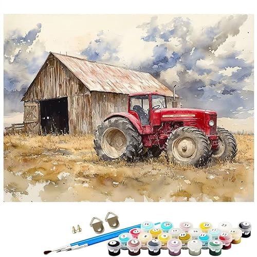 Malen Nach Zahlen Erwachsene Bauernhof Traktor Malen Nach Zahlen DIY Paint by Numbers Kit für Anfänger und Erwachsene mit 3 Pinseln Acrylfarben,Deko Wohnzimmer Geschenk,Ohne Rahmen 70 x 100 CM L8-17 Malen Nach Zahlen Erwachsene Bauernhof Traktor Malen Nach Zahlen DIY Paint by Numbers Kit für Anfänger und Erwachsene mit 3 Pinseln Acrylfarben,Deko Wohnzimmer Geschenk,Ohne Rahmen 70 x 100 CM L8-17 von Lixfagng