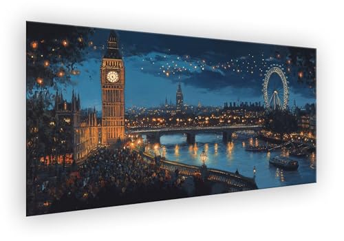 Malen Nach Zahlen Erwachsene Big Ben, London Malen Nach Zahlen DIY Paint by Numbers Handgemalt Ölgemälde Kit Mit 3 - Pinseln und Acrylfarbe knitterfreie leinwand Kit für Wanddeko Groß 60x120cm XD-878 Malen Nach Zahlen Erwachsene Big Ben, London Malen Nach Zahlen DIY Paint by Numbers Handgemalt Ölgemälde Kit Mit 3 - Pinseln und Acrylfarbe knitterfreie leinwand Kit für Wanddeko Groß 60x120cm XD-878 von Lixfagng