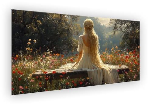 Malen Nach Zahlen Erwachsene Frau, Malen Nach Zahlen Pflanzen (1) Paint by Numbers DIY Handgemalt Ölgemälde Mit Pinseln und Acrylfarbe Knitterfreie Leinwand Kit für Wanddeko Geschenk 50x100cm XD-869 von Lixfagng